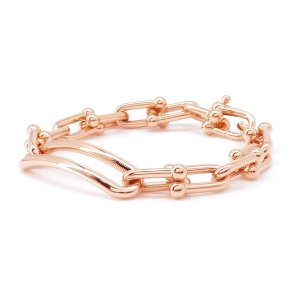Tiffany Hardware Link Bracelet Pink Gold
